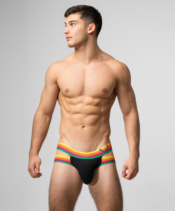rounderbum RAINBOW RUSH Lift Holster Brief Red