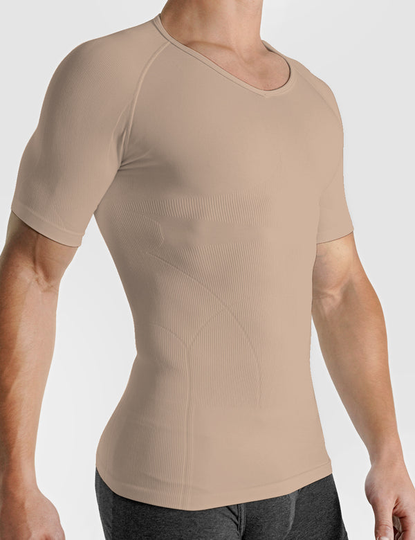Rounderbum Seamless Compression T-Shirt Nude