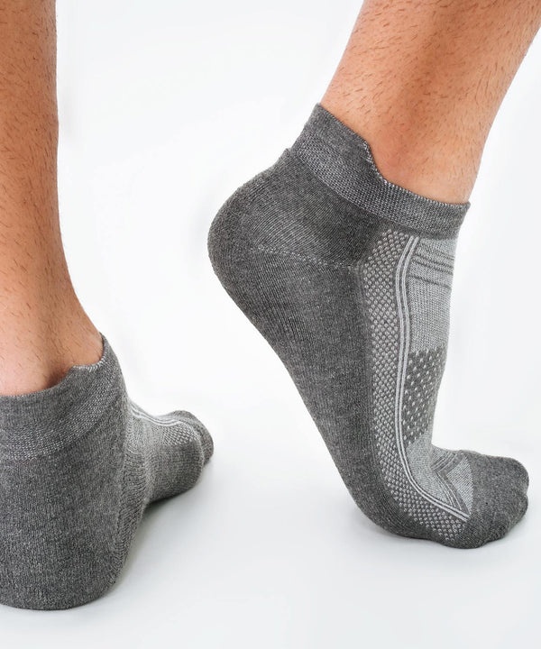 Rounderbum Sport Low Socks - 3Pack Heather Black