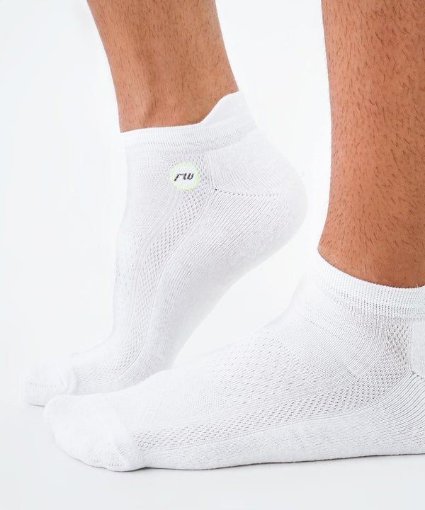Rounderbum Sport Low Socks - 3Pack White