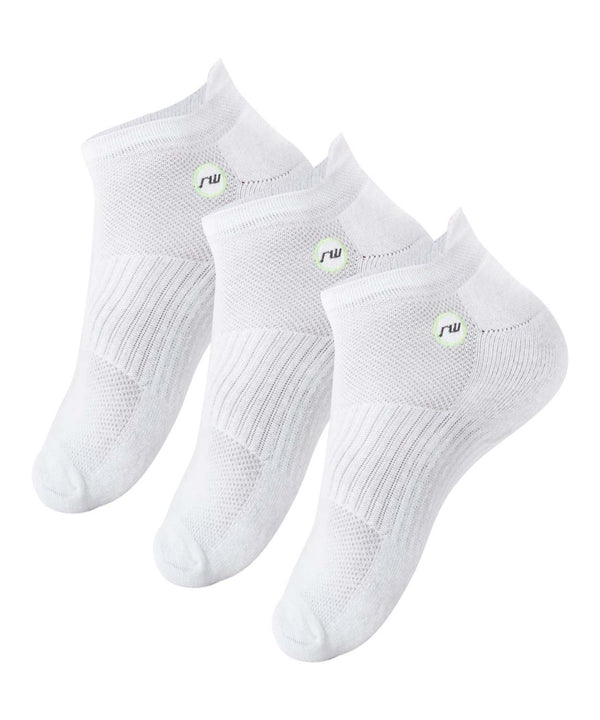 rounderbum Sport Low Socks - 3Pack White