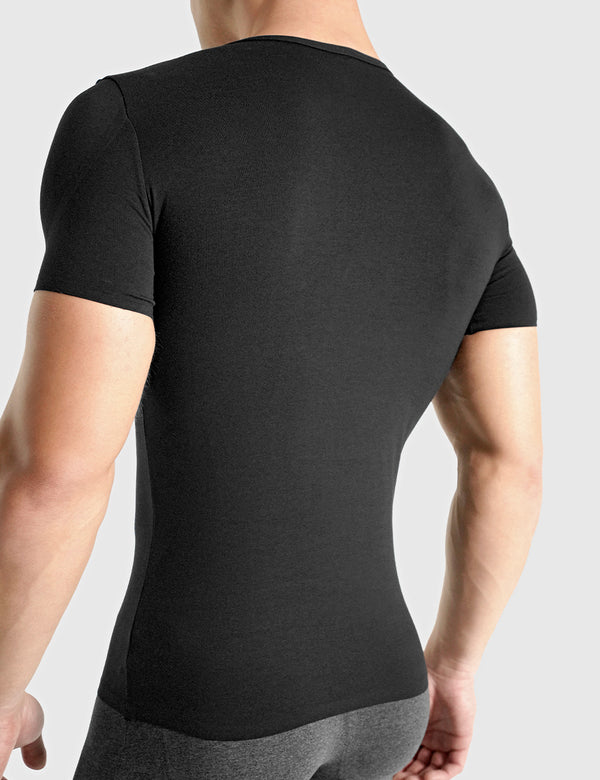 Rounderbum STEALTH Padded Shoulder T-Shirt Black