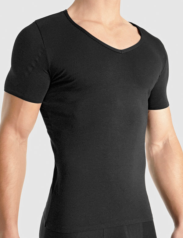 Rounderbum STEALTH Padded Shoulder T-Shirt Black