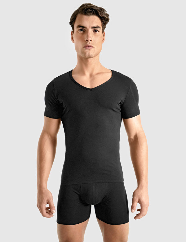rounderbum STEALTH Padded Shoulder T-Shirt Black