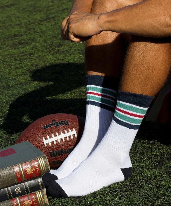 Rounderbum VARSITY Socks White