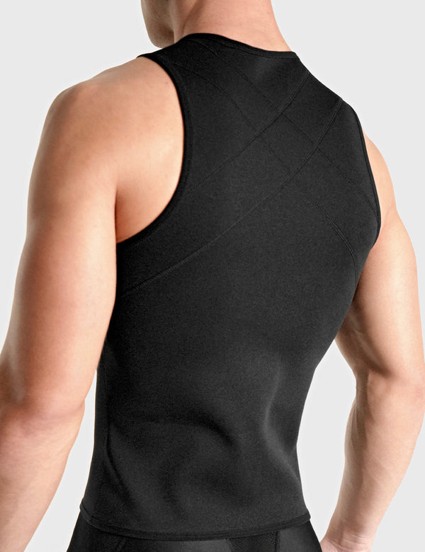 Rounderbum WORKOUT Compression Sweat Vest Black