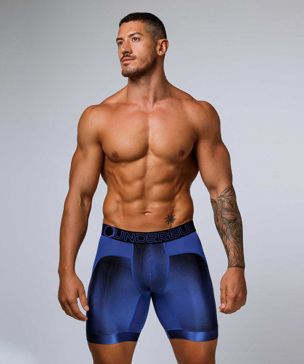Rounderbum WORKOUT Padded Boxer Brief Blue