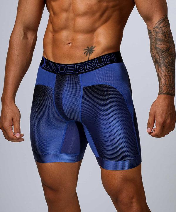 Rounderbum WORKOUT Padded Boxer Brief Blue