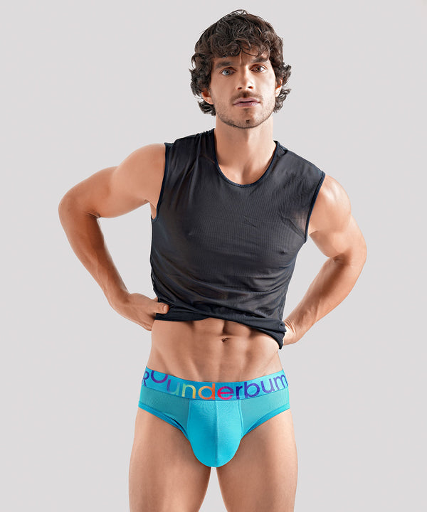 Rounderbum TRANSPARENT PRIDE Package Brief Blue Cyb