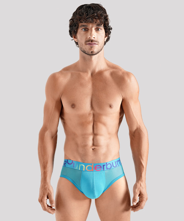 rounderbum TRANSPARENT PRIDE Package Brief Blue Cyb