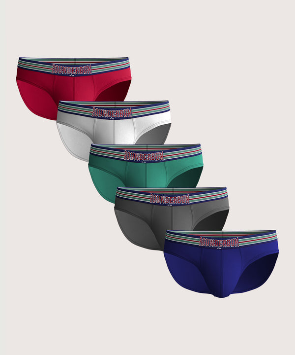 rounderbum VARSITY Package Brief 5-Pack Var Multicolor