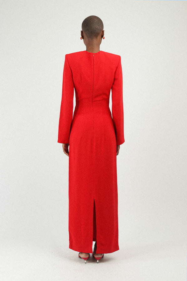 Rowen Rose Lovers Maxi Dress With Heart Jewel Details