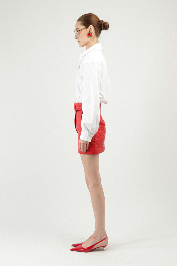 Rowen Rose Mini Skirt With Matching Belt And Heart Quilting