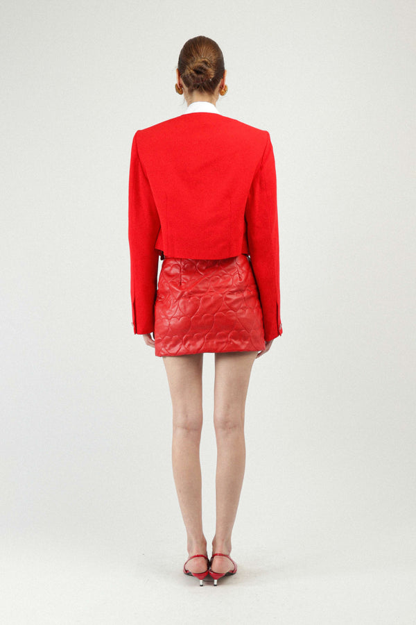 Rowen Rose 80s Oversized Cropped Jacket