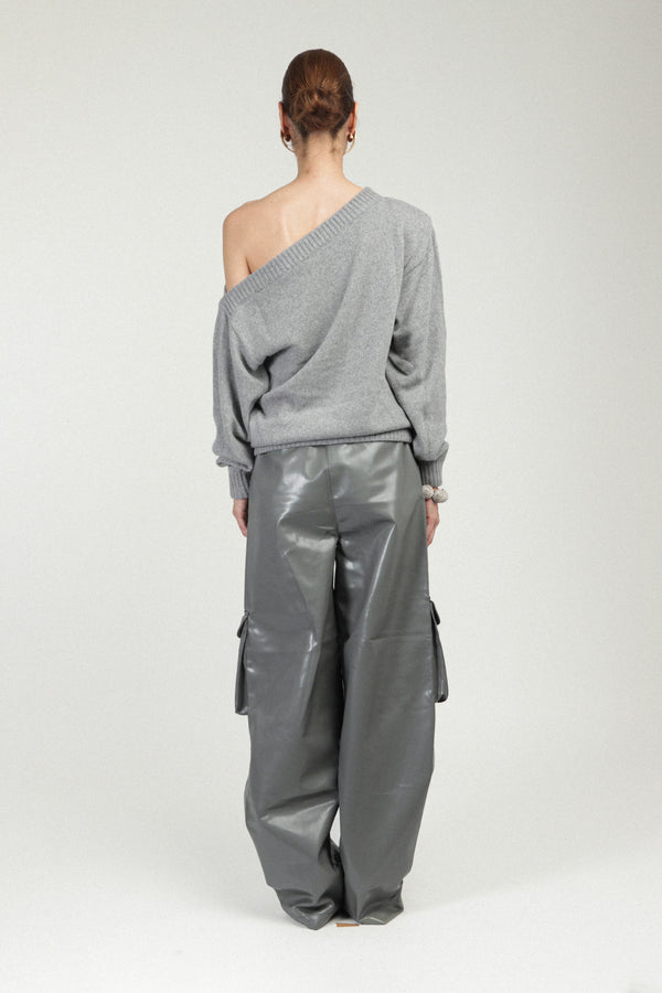 Rowen Rose Asymmetrical Cashmere Sweater