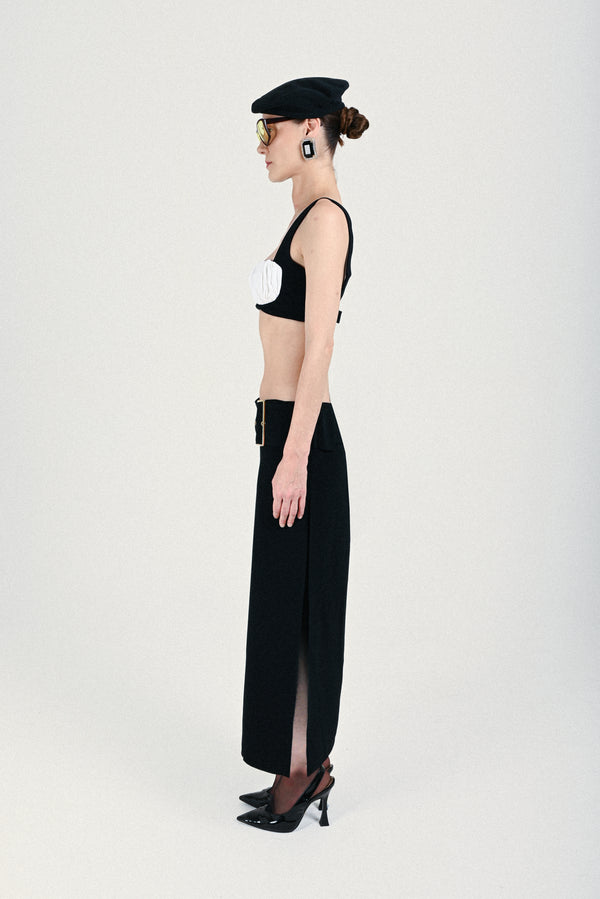 Rowen Rose Bi-color Bra With Gathered Cups