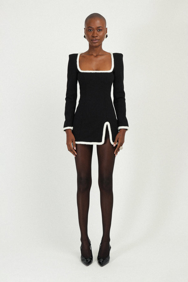 rowen rose Bi-color Mini Dress