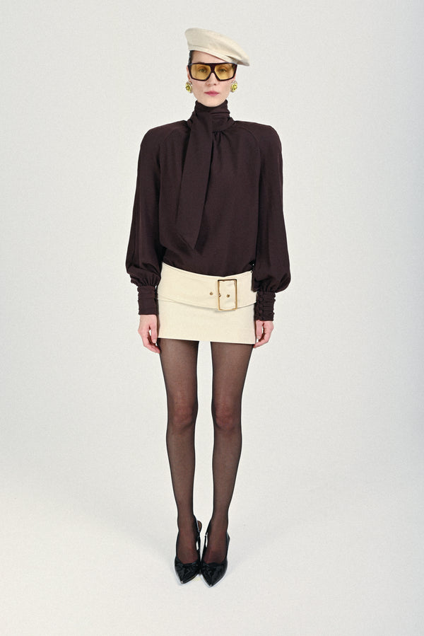 rowen rose Blouse with Bow Neck