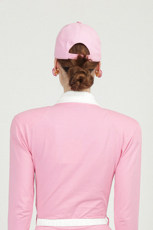 Rowen Rose Cotton Baseball Cap With Logo