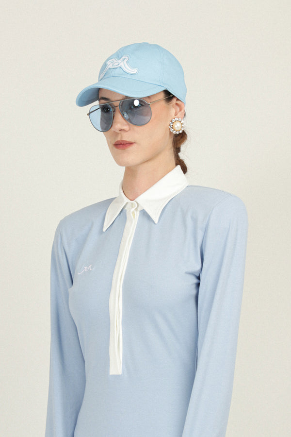 Rowen Rose Cotton Baseball Cap With Logo