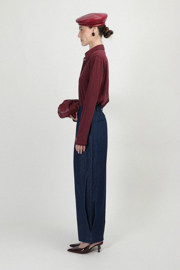 Rowen Rose Denim Carrots Pants