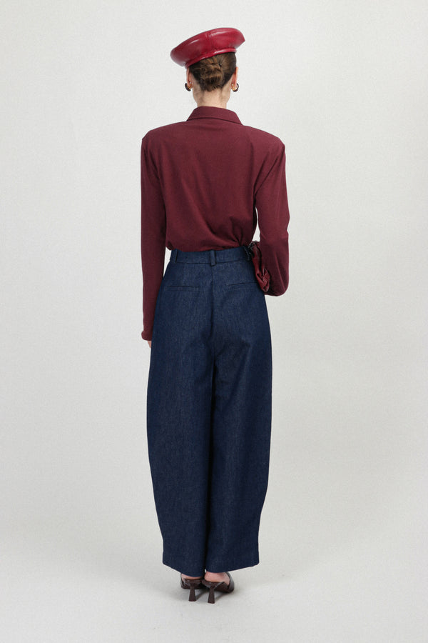 Rowen Rose Denim Carrots Pants