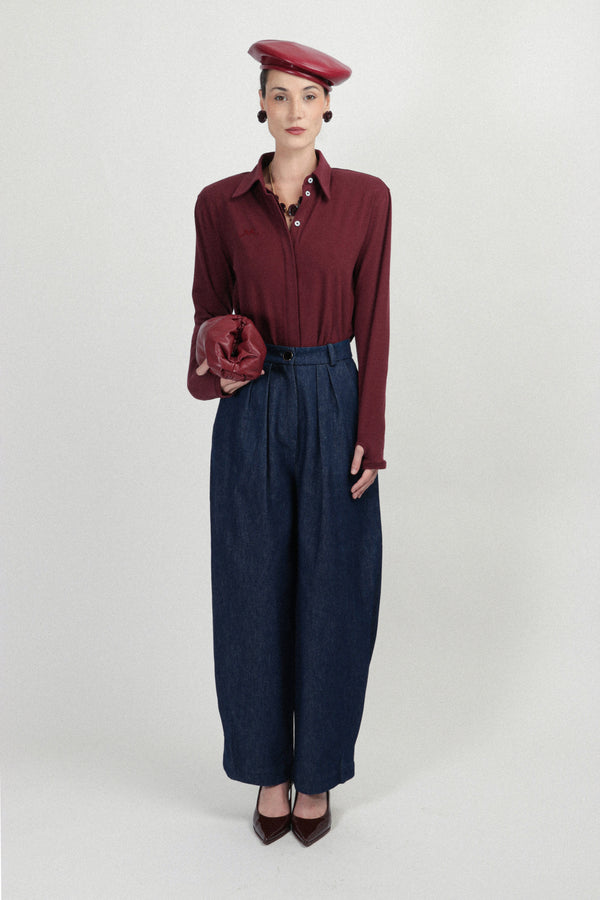 rowen rose Denim Carrots Pants