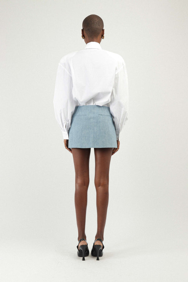 Rowen Rose Denim Mini Skirt