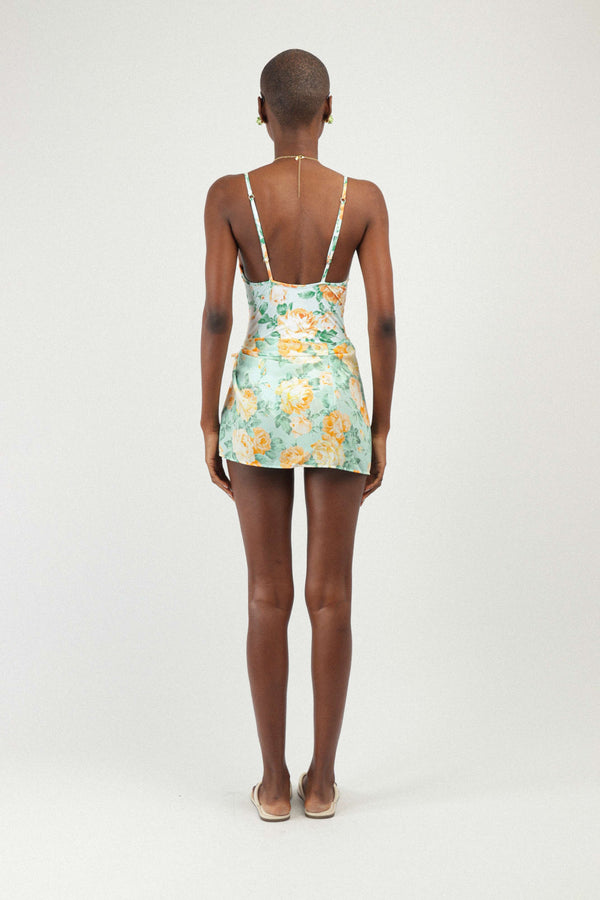 Rowen Rose Georgette Printed Mini Pareo