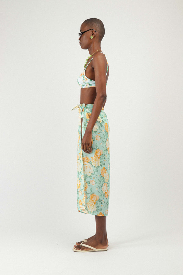 Rowen Rose Georgette Printed Pareo