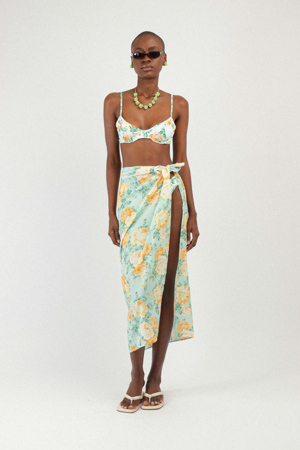 rowen rose Georgette Printed Pareo