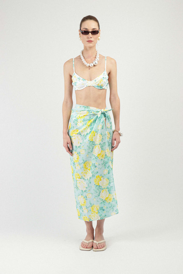 rowen rose Georgette Printed Pareo