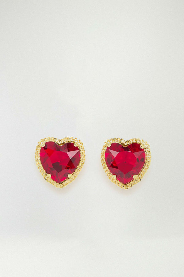 rowen rose Heart Cut Crystal Earrings