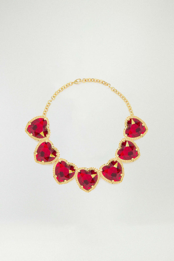 rowen rose Heart Cut Crystal Necklace