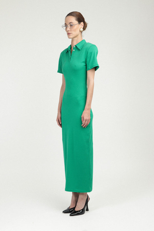 Rowen Rose Jersey Polo Dress