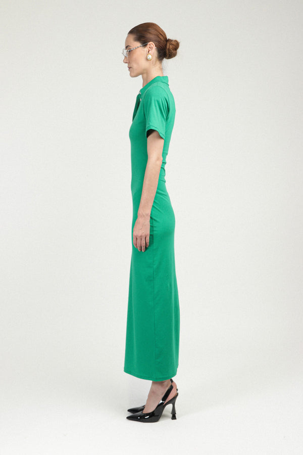 Rowen Rose Jersey Polo Dress