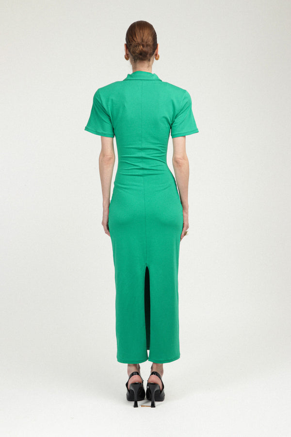 Rowen Rose Jersey Polo Dress