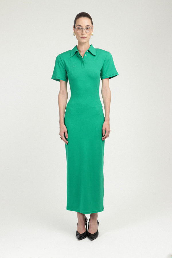 rowen rose Jersey Polo Dress