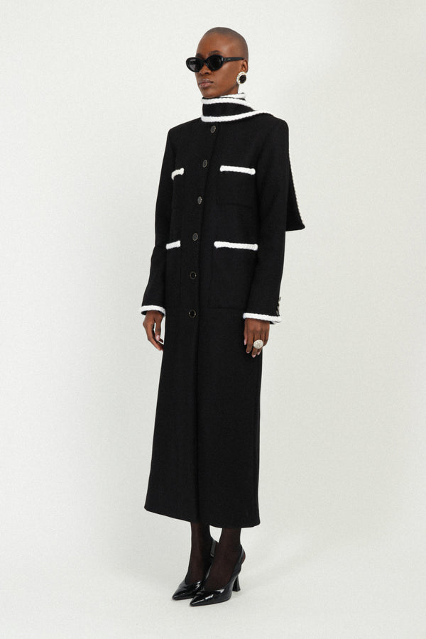 Rowen Rose Long Coat With Pockets