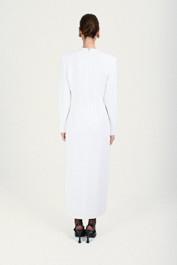 Rowen Rose Long Dress With Bow Details