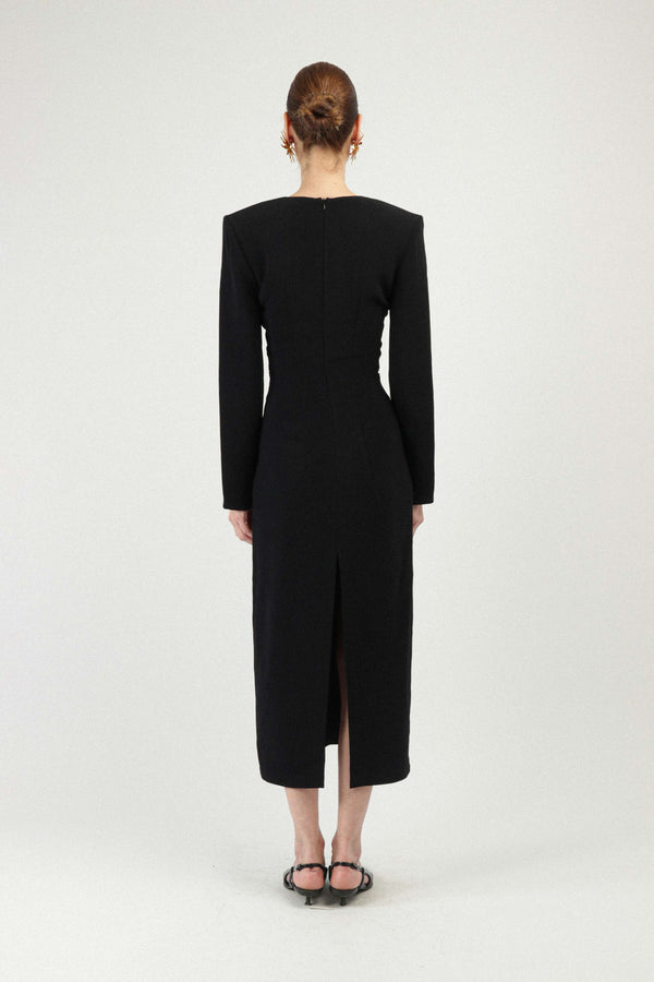 Rowen Rose Long Dress With Sun Jewels Details