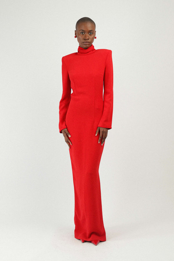 Rowen Rose Maxi Dress With Heart Cutout