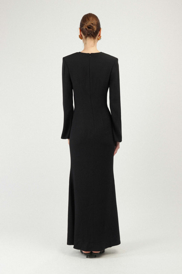 Rowen Rose Maxi Dress With Heart Jewel