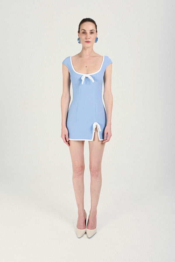 rowen rose Mini Dress with Bow Detail