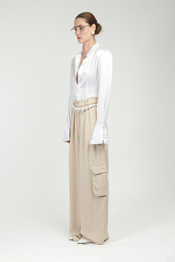 Rowen Rose Oversized Cargo Pants