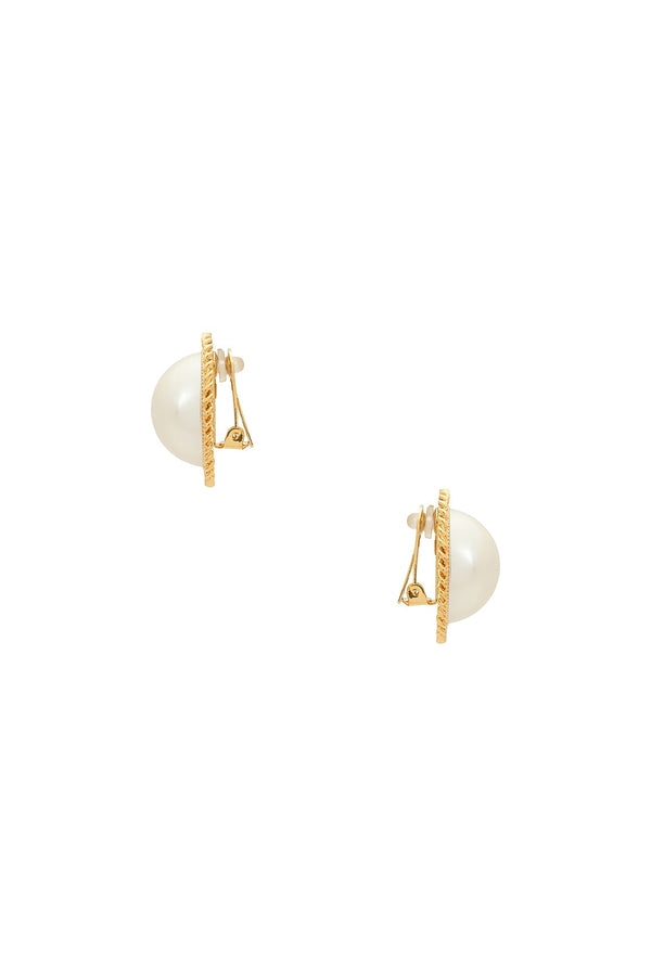 Rowen Rose Oversized Pearl Earrings