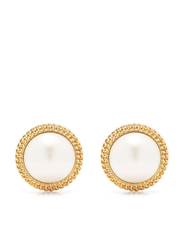 Rowen Rose Oversized Pearl Earrings