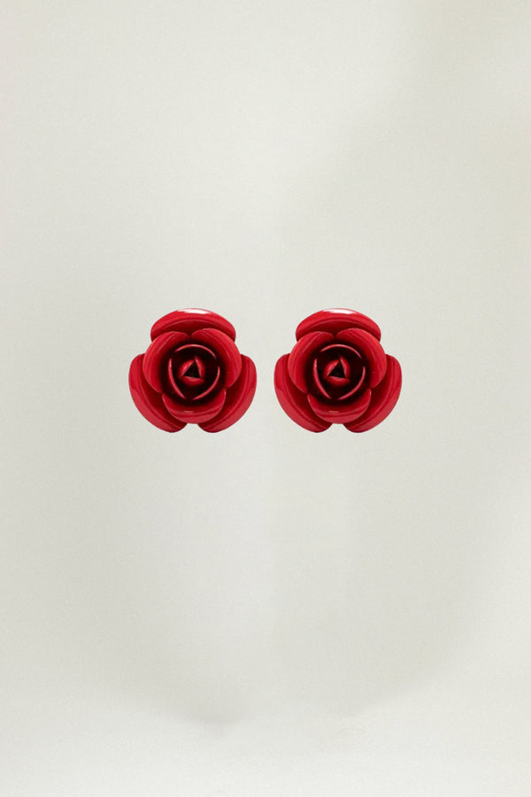rowen rose Oversized Rose Earrings