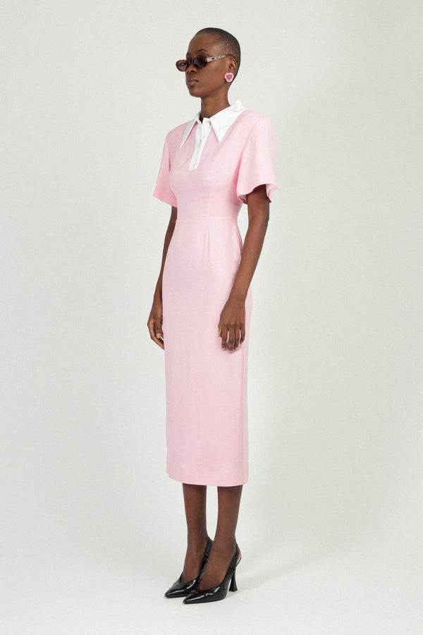 Rowen Rose Polo Dress In Sable