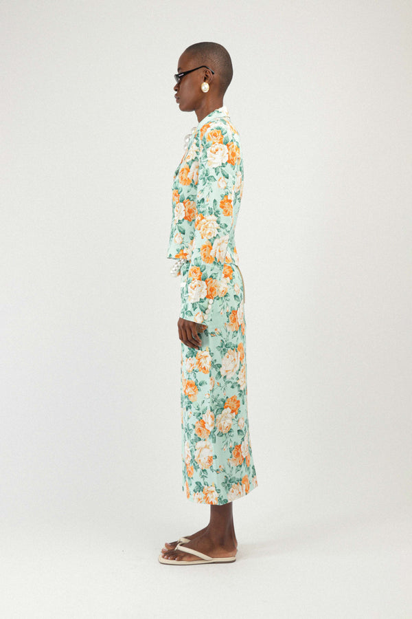 Rowen Rose Printed Tailored Jacket